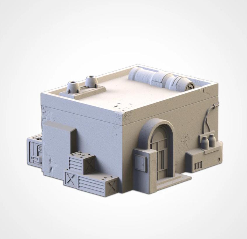 Sci-Fi Desert City Txarli Factory Imperial Building modular Cityscape Set, Perfect for Tabletop Wargames