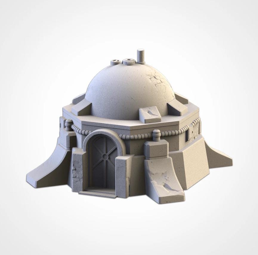 Sci-Fi Desert City Txarli Factory Imperial Building modular Cityscape Set, Perfect for Tabletop Wargames