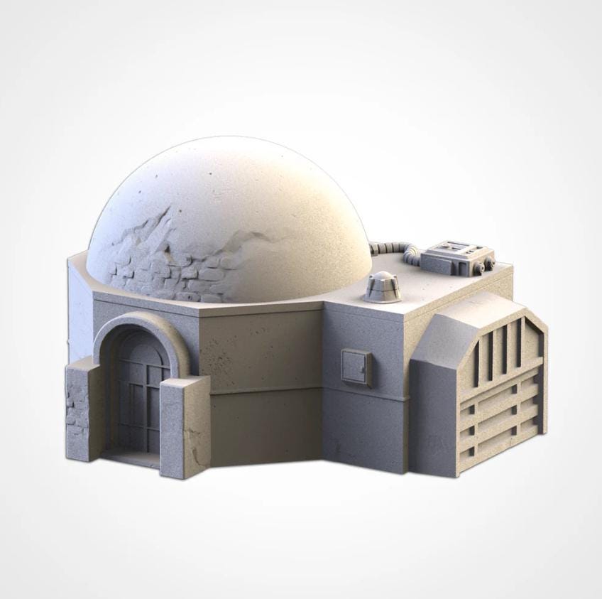 Sci-Fi Desert City Txarli Factory Imperial Building modular Cityscape Set, Perfect for Tabletop Wargames