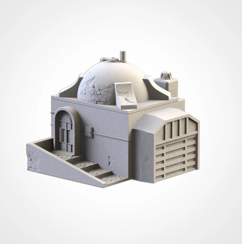 Sci-Fi Desert City Txarli Factory Imperial Building modular Cityscape Set, Perfect for Tabletop Wargames