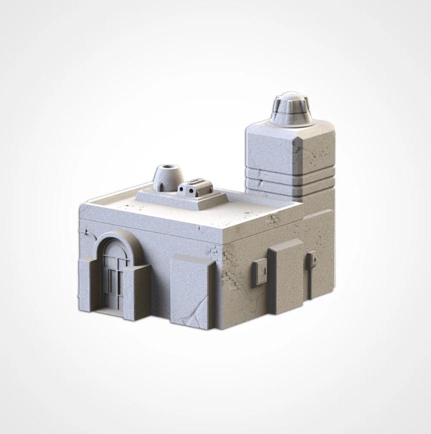 Sci-Fi Desert City Txarli Factory Imperial Building modular Cityscape Set, Perfect for Tabletop Wargames