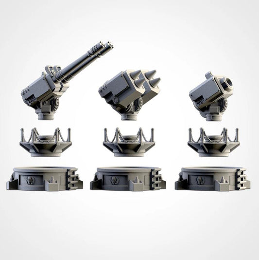 Modular Anti-Aircraft Weapons GW Txarli Factory Imperial Building modular Cityscape Set, Perfect for Tabletop Wargames