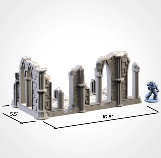 Modular TEMPLE RUINS Txarli Factory Imperial Building Terrain Cityscape Set, Perfect for Tabletop Wargames