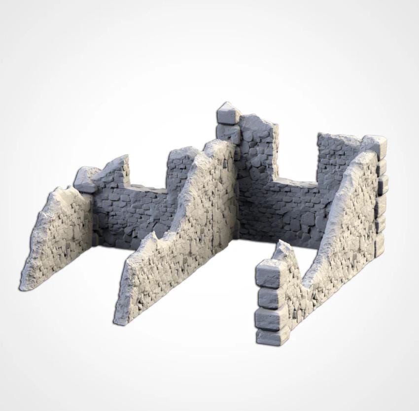 Modular ABANDONED TOWN Txarli Factory Terrain Cityscape Set, Perfect for Tabletop Wargames