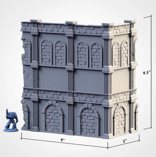 Modular CITY RUINS WTC set Txarli Factory Ruined 40k Building Terrain Cityscape Set, Perfect for Tabletop Wargames
