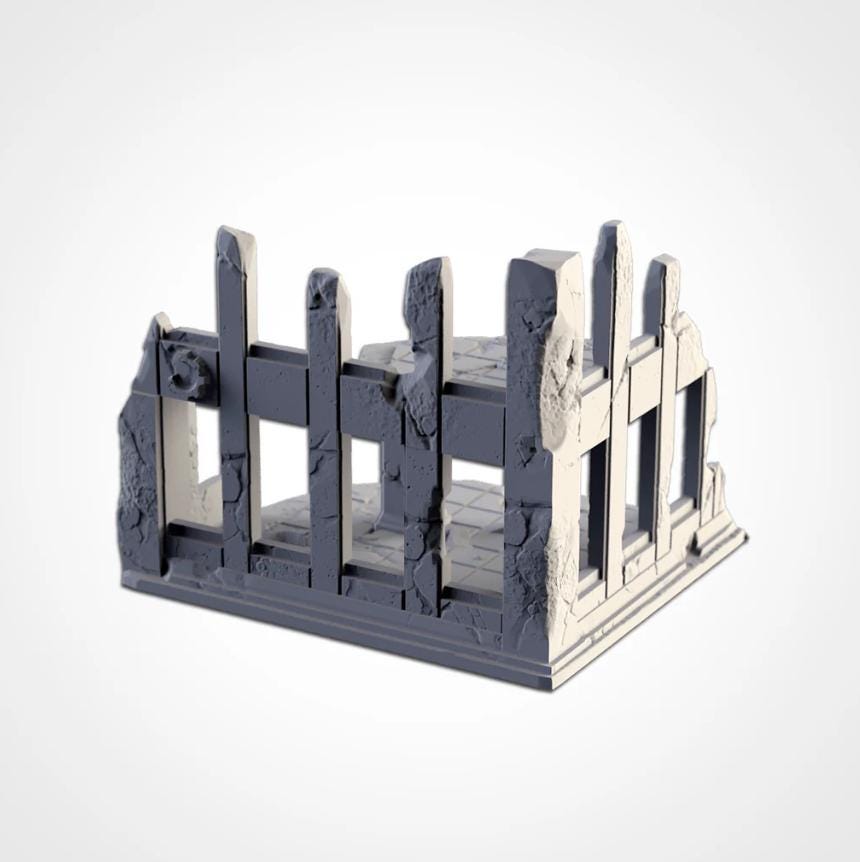 Modular CITY RUINS set Txarli Factory Ruined Building Terrain Cityscape Set, Perfect for Tabletop Wargames