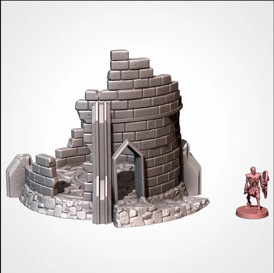 Dwarven Constructs Txarli Factory Dwarven Holds 5-part Terrain Set, Perfect for Tabletop Wargames