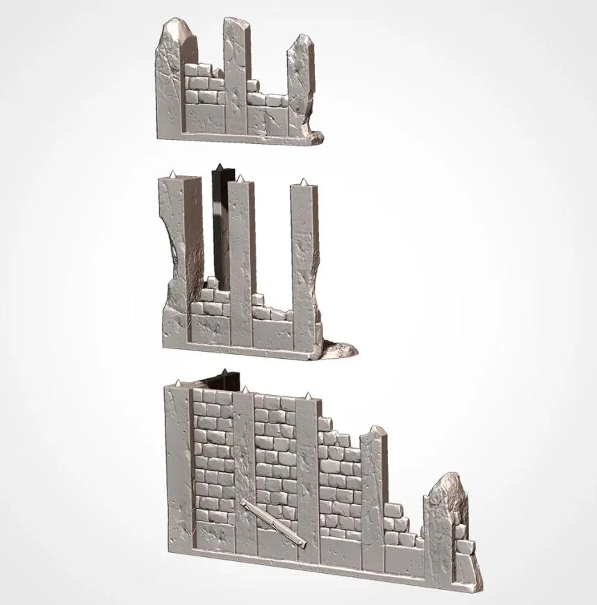 City Ruins GW Txarli Factory Imperial Building modular Cityscape Set, Perfect for Tabletop Wargames