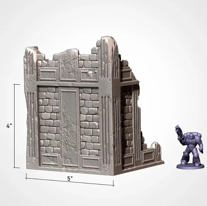 City Ruins GW Txarli Factory Imperial Building modular Cityscape Set, Perfect for Tabletop Wargames
