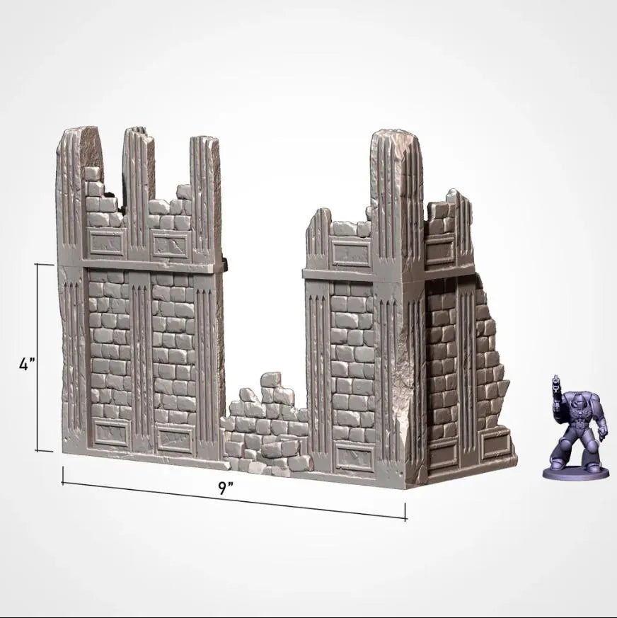City Ruins GW Txarli Factory Imperial Building modular Cityscape Set, Perfect for Tabletop Wargames