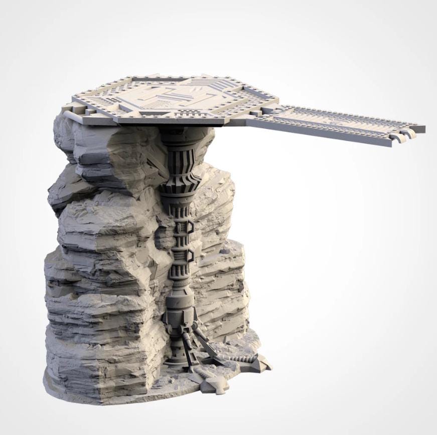 City Ruins GW Txarli Factory Imperial Building modular Cityscape Set, Perfect for Tabletop Wargames