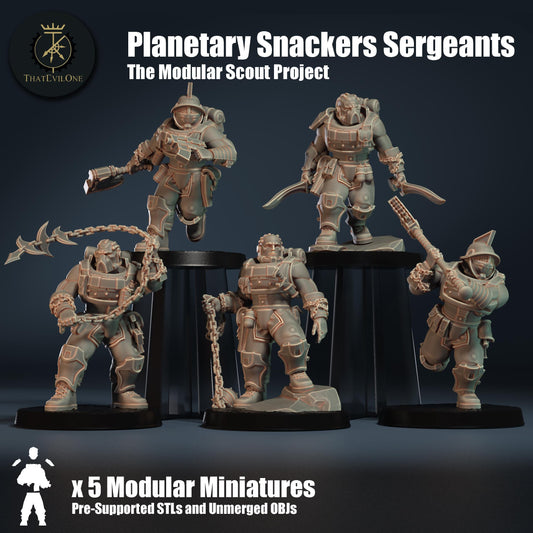 Planetary Snackers Sergeants, Modular Sci-Fi warriors by ThatEvilOne