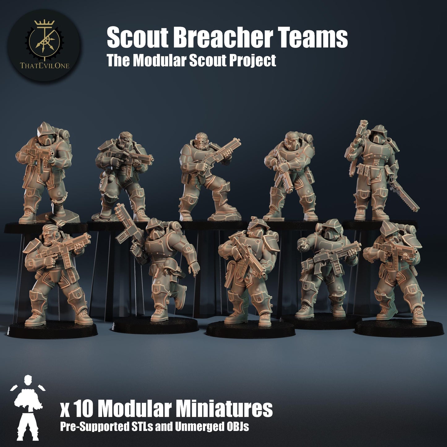 Modular Scout Breachers, Modular Sci-Fi warriors by ThatEvilOne