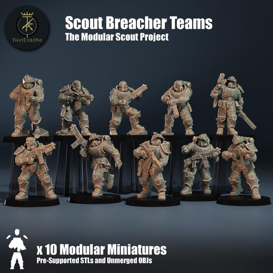 Modular Scout Breachers, Modular Sci-Fi warriors by ThatEvilOne