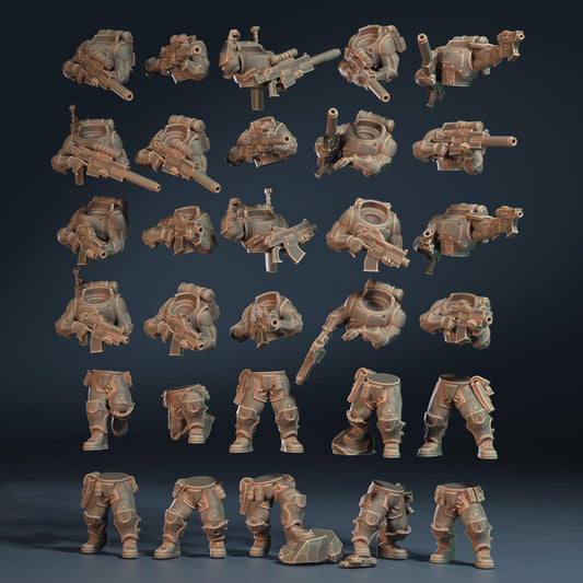 Modular Scout Rangers, Modular Sci-Fi warriors by ThatEvilOne