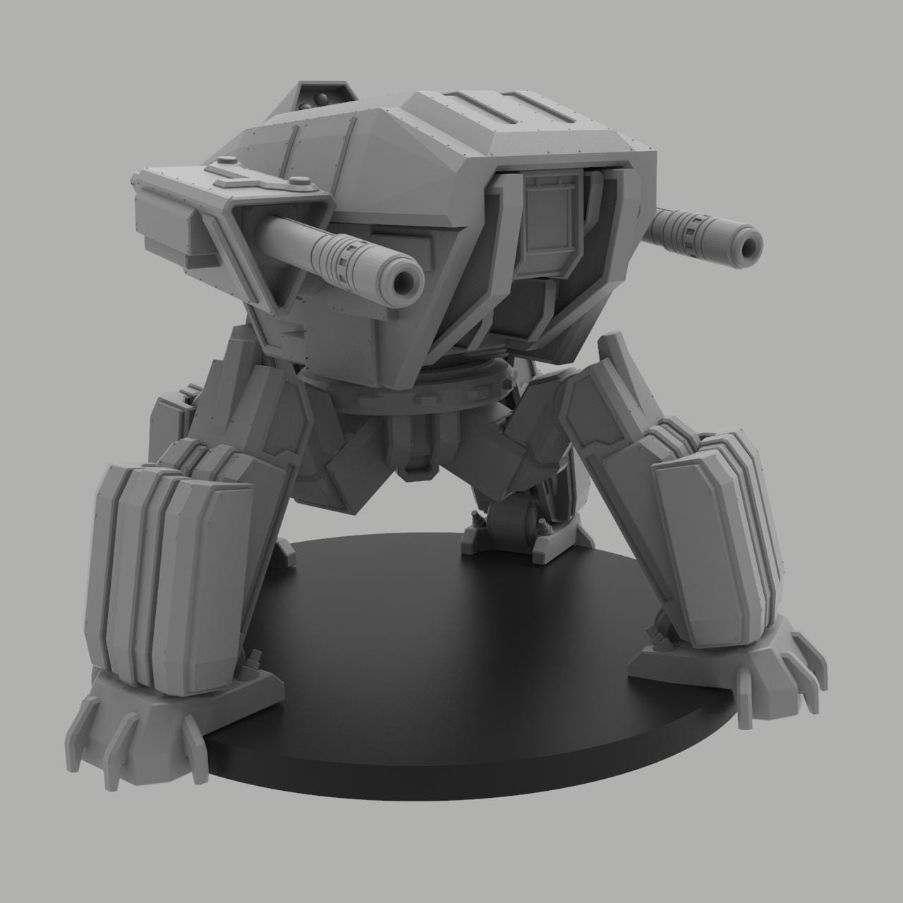 Mauler Personal Combat Walker, Modular Sci-Fi Vehicle by ThatEvilOne, Sci-Fi Wargames Proxy, Imperial Auxilia Heavy Sentinel Walker