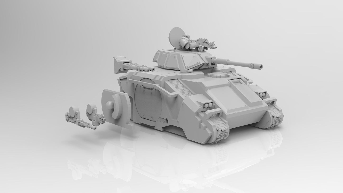 Perfect Sons Genewarrior MBT, Multipart modular Sci-Fi Vehicle by ThatEvilOne, Sci-Fi Wargames Proxy