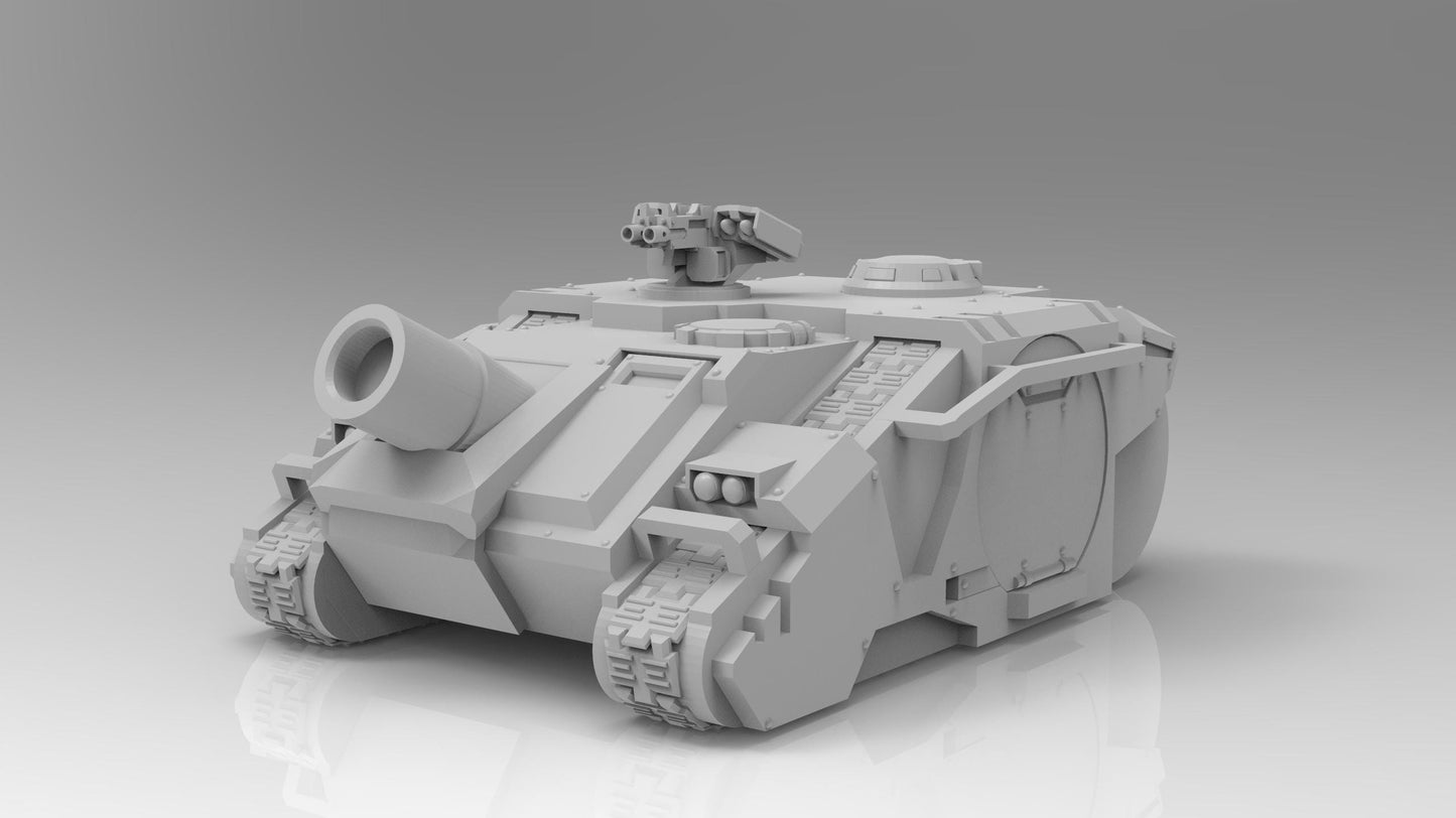 Perfect Sons Genewarrior Assault Guns Tank Destroyer, Multipart modular Sci-Fi Vehicle by ThatEvilOne, Sci-Fi Wargames Proxy