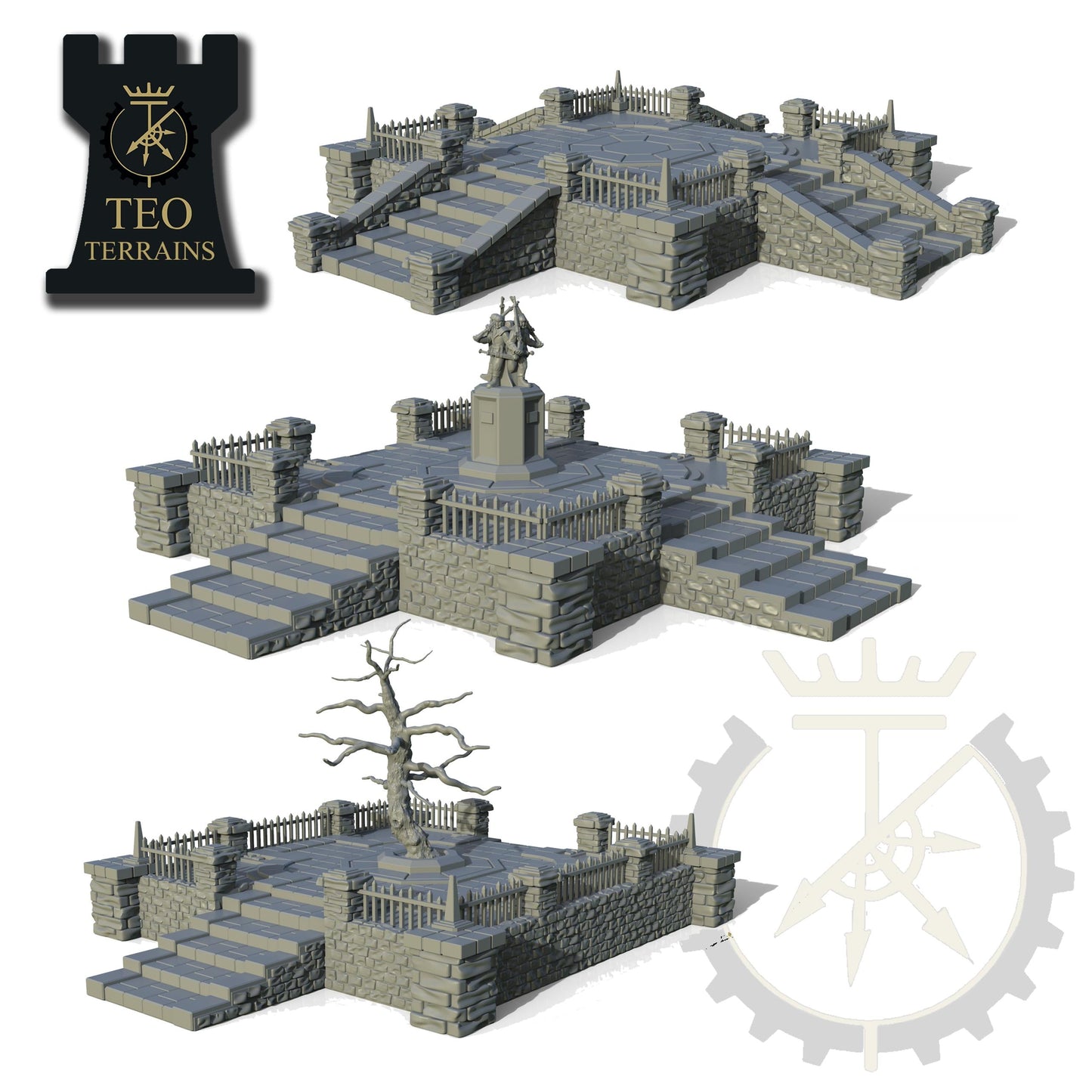 TEO Terrains - Town Plaza, multipart modular Sci-Fi or Fantasy terrain by ThatEvilOne