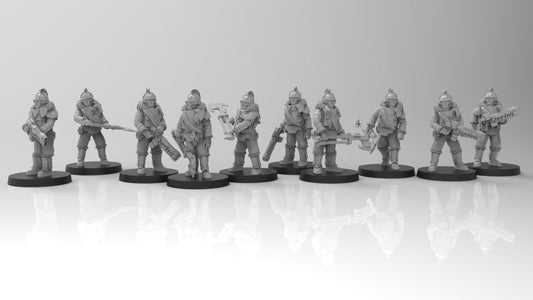 Lunar Auxilia Cohor Hoplitai, Semi-Modular Sci-Fi warriors by ThatEvilOne, Sci-fi Wargames Proxy, Imperial Auxillia Army
