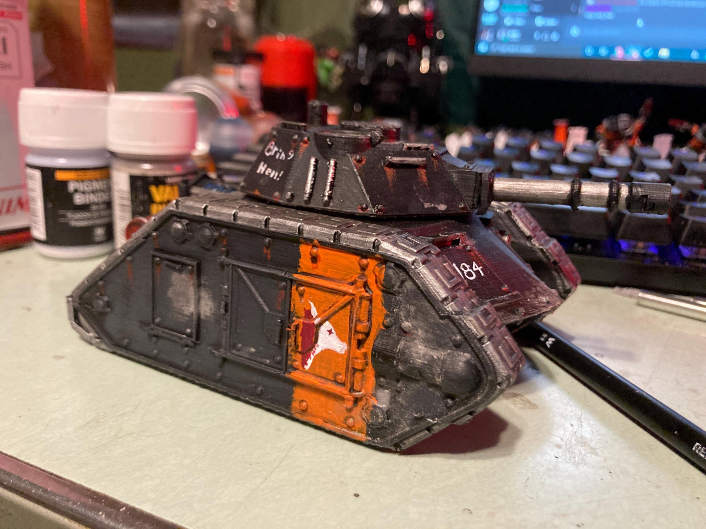 Lunar Auxilia Brigand Tank , Modular Sci-Fi Vehicle by ThatEvilOne, Sci-fi Wargames Proxy, Imperial heretic Auxillia Super Heavy Tank