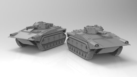 Lunar Auxilia Bullhorn IFV, Modular Sci-Fi Vehicle by ThatEvilOne, Sci-fi Wargames Proxy Transport Light Tank
