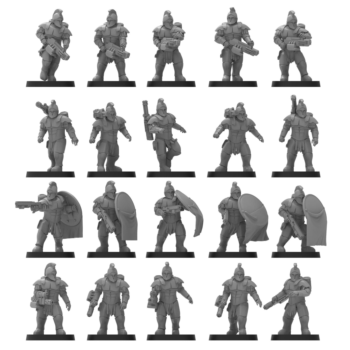 Roman Power Armoured Special Weapons, Imperial Guard, monopose Sci-Fi warriors by ThatEvilOne, Sci-fi Wargames Imperial marine