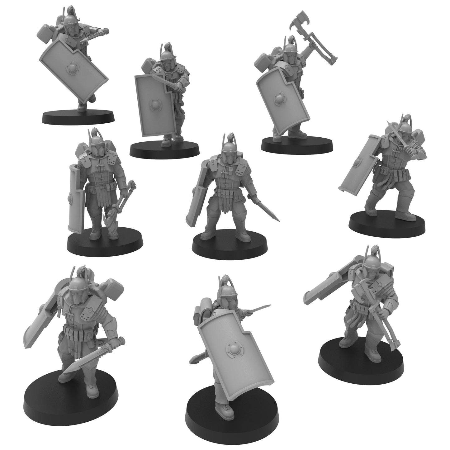 Roman NCO Pack, Imperial Guard, monopose Sci-Fi warriors by ThatEvilOne, Sci-fi Wargames Guard Proxy