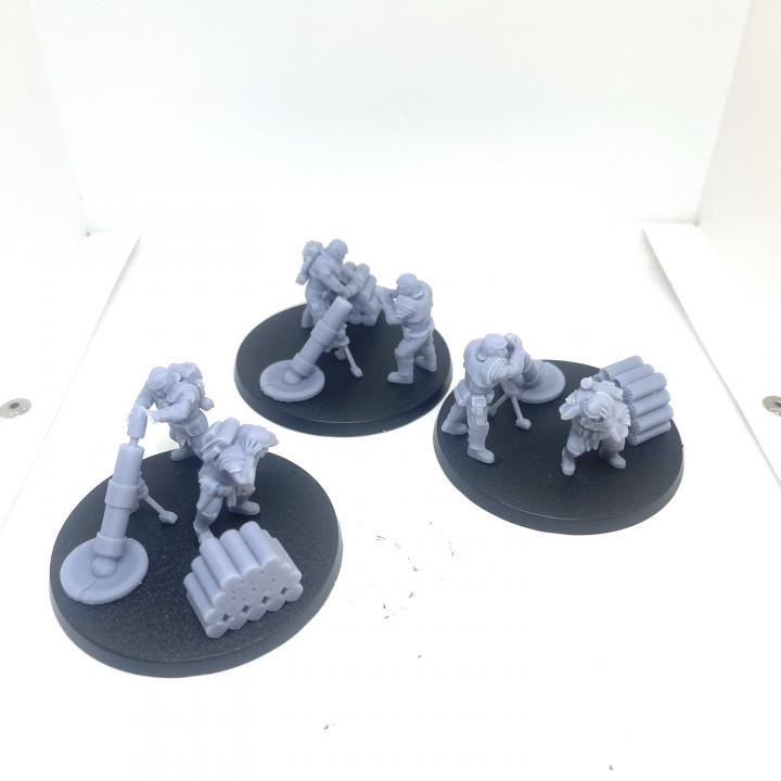 Roman Mortars, Imperial Guard, monopose Sci-Fi warriors by ThatEvilOne, Sci-fi Wargames Guard Proxy