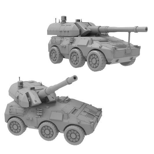 Porcupine Self Propelled Gun, Modular Sci-Fi Vehicle by ThatEvilOne, Sci-fi Wargames Proxy, Imperial Auxilia Army Long Range Artillery