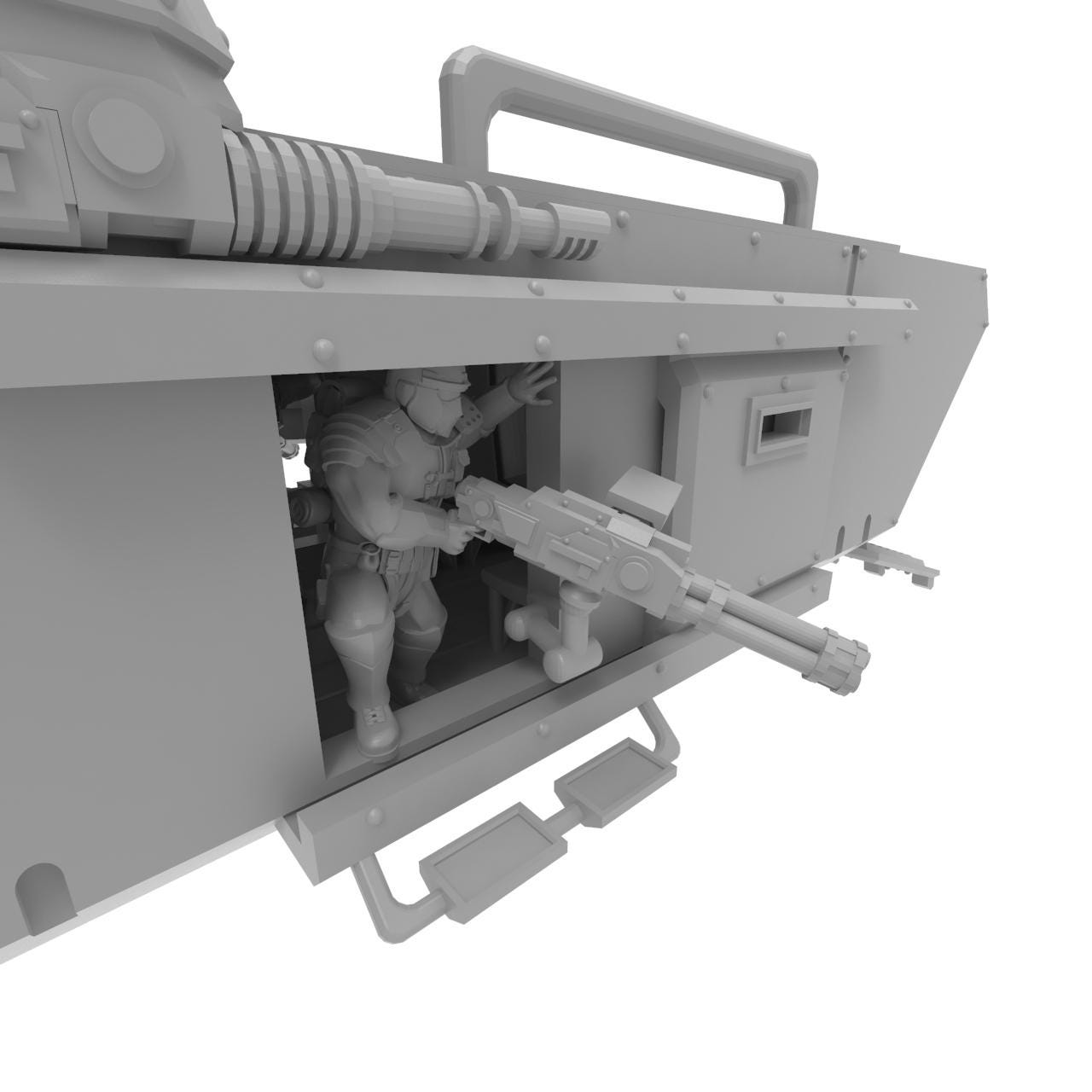 Roman T41 Saytr Dropship, Modular Sci-Fi Vehicle by ThatEvilOne, Sci-Fi wargame Proxy