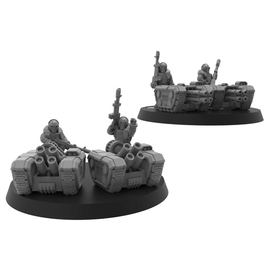 Smol Lunar Auxilia Longsword Batteries, 8mm Scale Monopose Sci-Fi warriors by ThatEvilOne, Miniature Sci-Fi Wargames Proxy