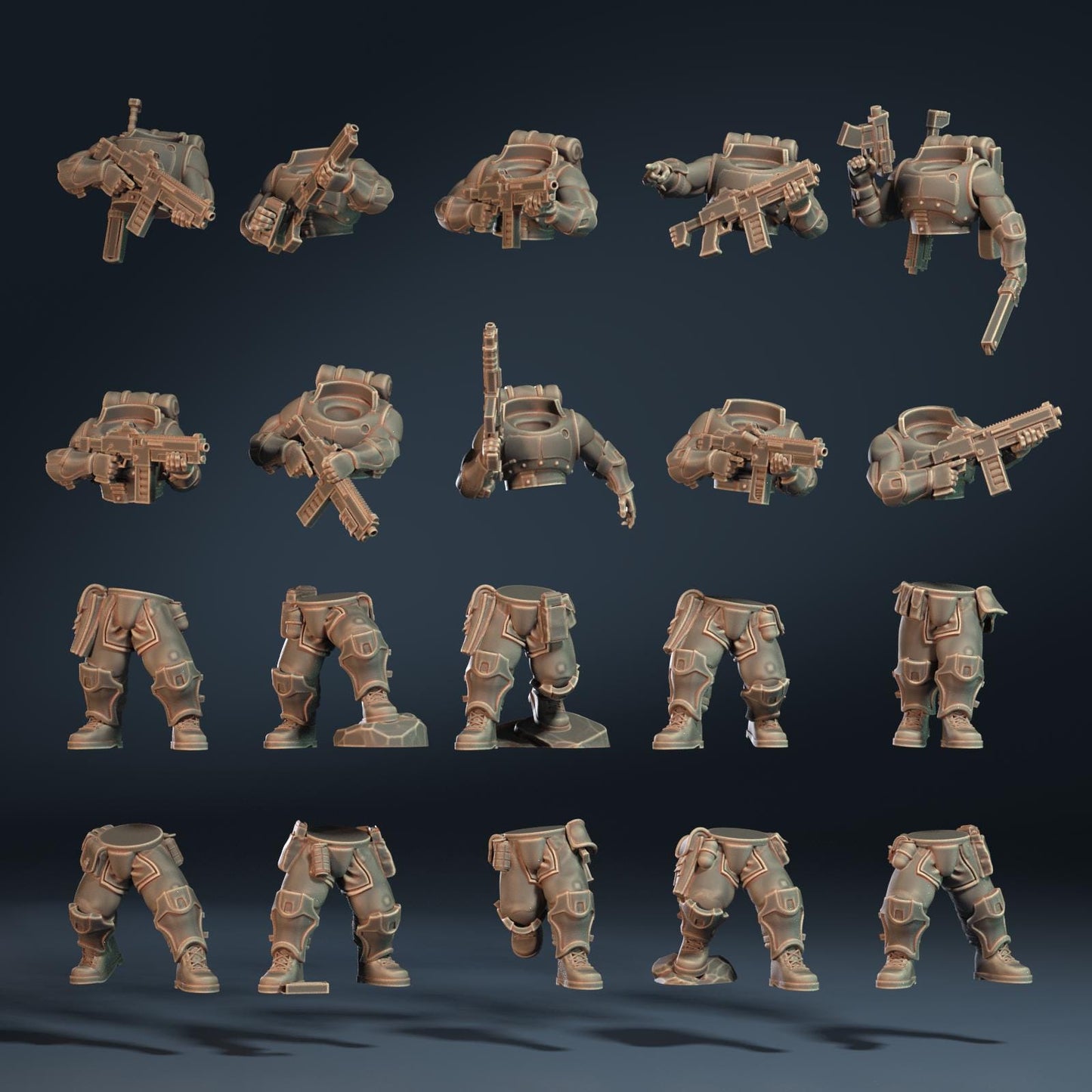 Modular Scout Breachers, Modular Sci-Fi warriors by ThatEvilOne