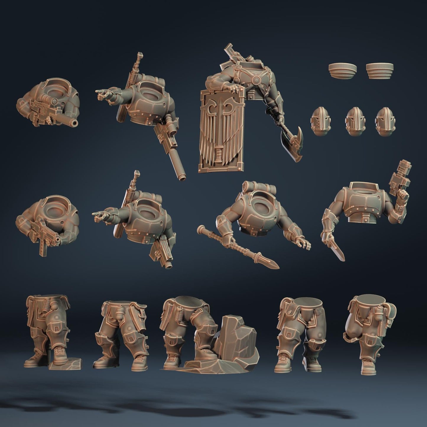 Scout "Marian's Marines" Sergeants, Modular Sci-Fi warriors by ThatEvilOne