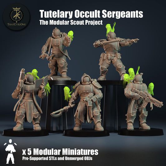 Tutelary Occult Sergeants, Modular Sci-Fi warriors by ThatEvilOne