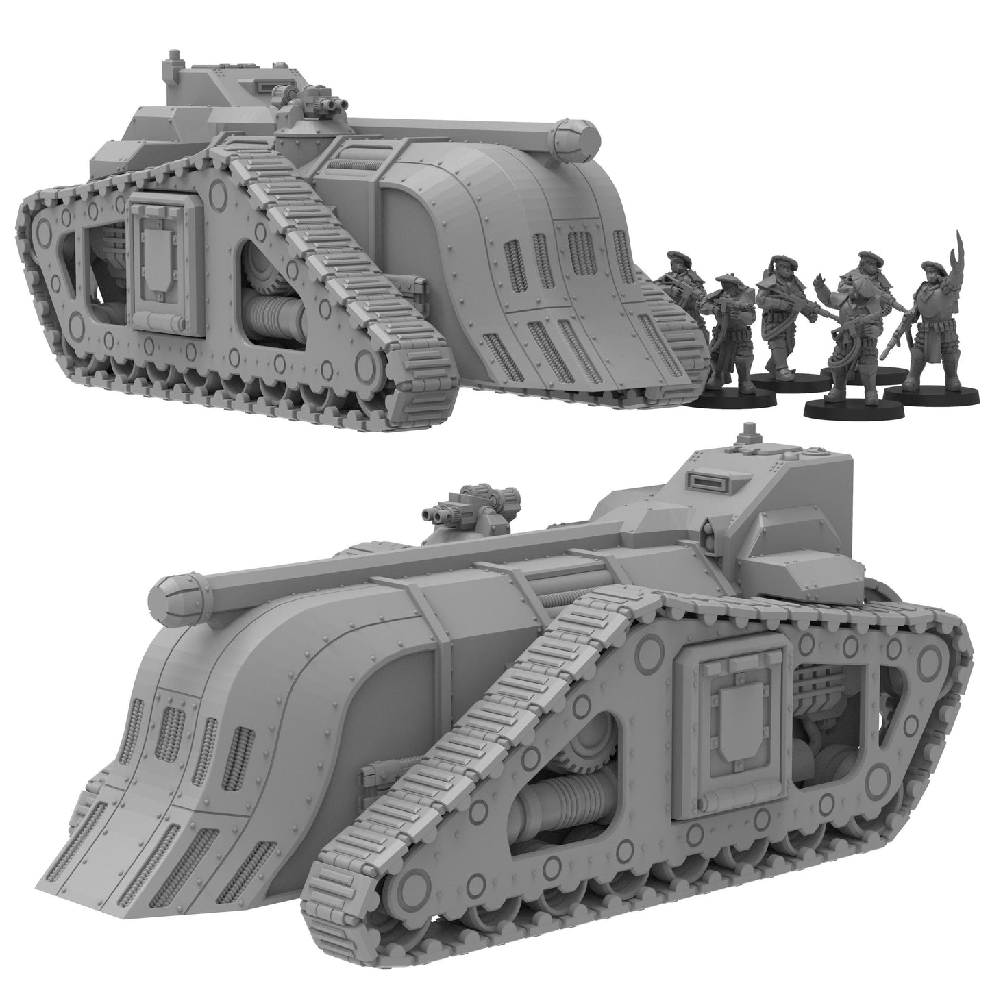 Tortoise Relic Transport, Modular Sci-Fi Vehicle by ThatEvilOne, Sci-Fi Wargames Proxy, Imperial heretic Auxillia Transport Light Tank