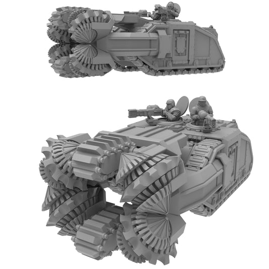 Moleman Breaching Drill, Modular Sci-Fi Vehicle by ThatEvilOne, Sci-Fi Wargames Proxy, Imperial heretic Auxillia Transport Assault Drill
