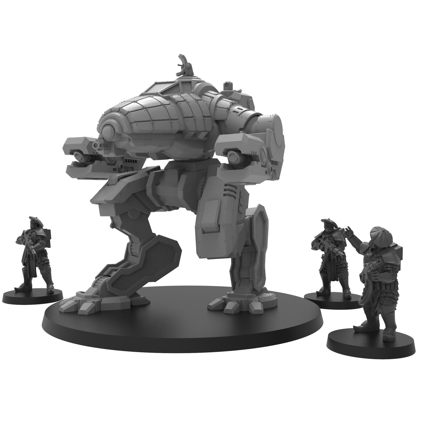 Brachyura War Walker, Modular Sci-Fi Vehicle by ThatEvilOne, Sci-Fi Wargames Proxy, Imperial heretic Auxillia Heavy Sentinel