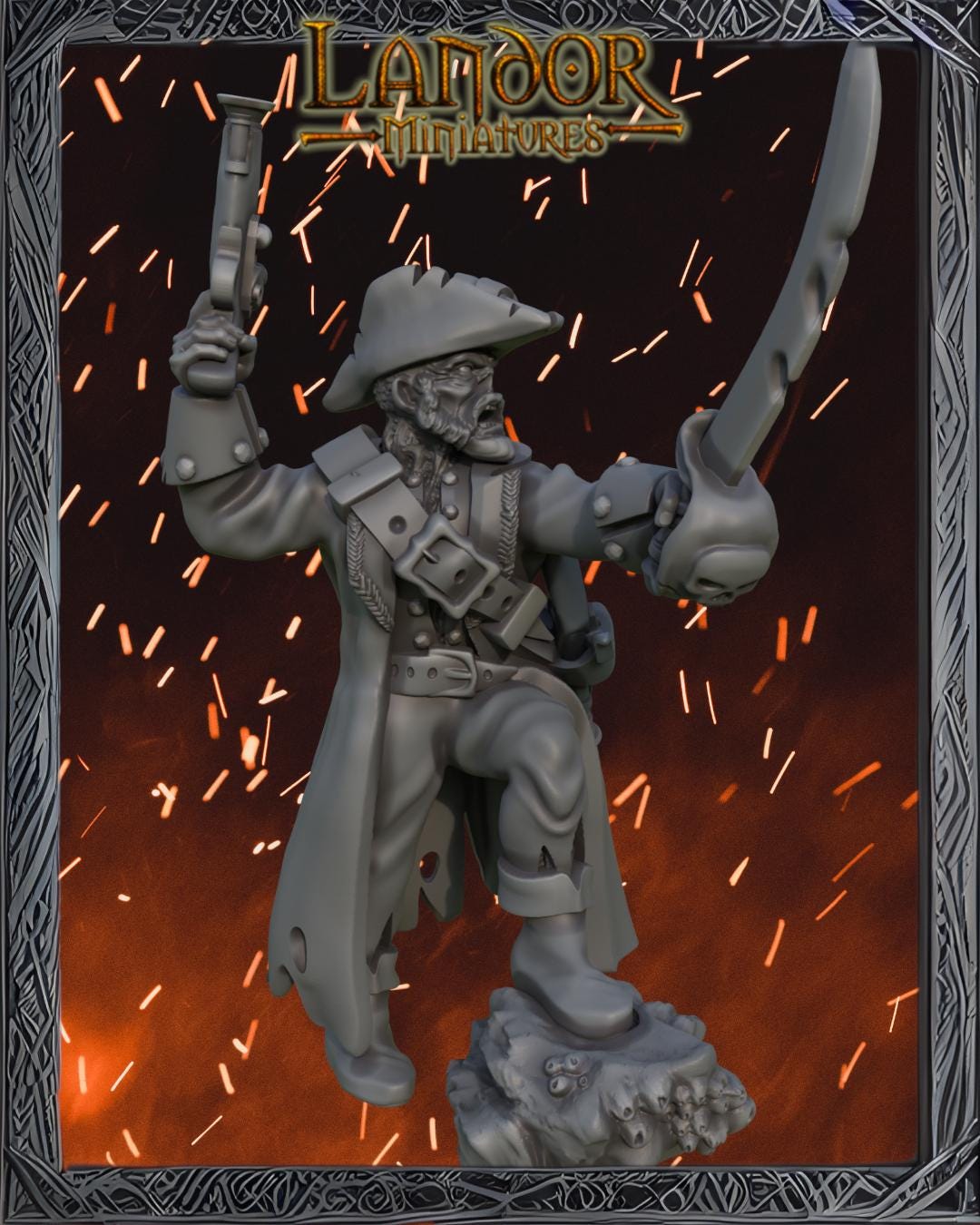 Zombie Pirates 2.0, Modular Undead Swashbucklers by Landor Miniatures! Vampire Coast for Fantasy Wargames