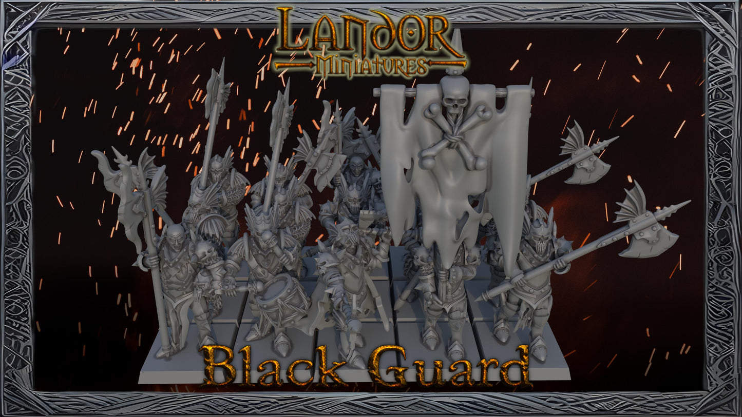Black Guard, Modular Undead Swashbucklers by Landor Miniatures! Vampire Coast for Fantasy Wargames