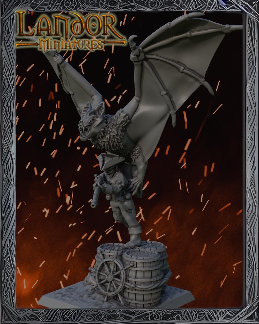 Flying zombie buccaneers, Modular Undead Swashbucklers by Landor Miniatures! Vampire Coast for Fantasy Wargames