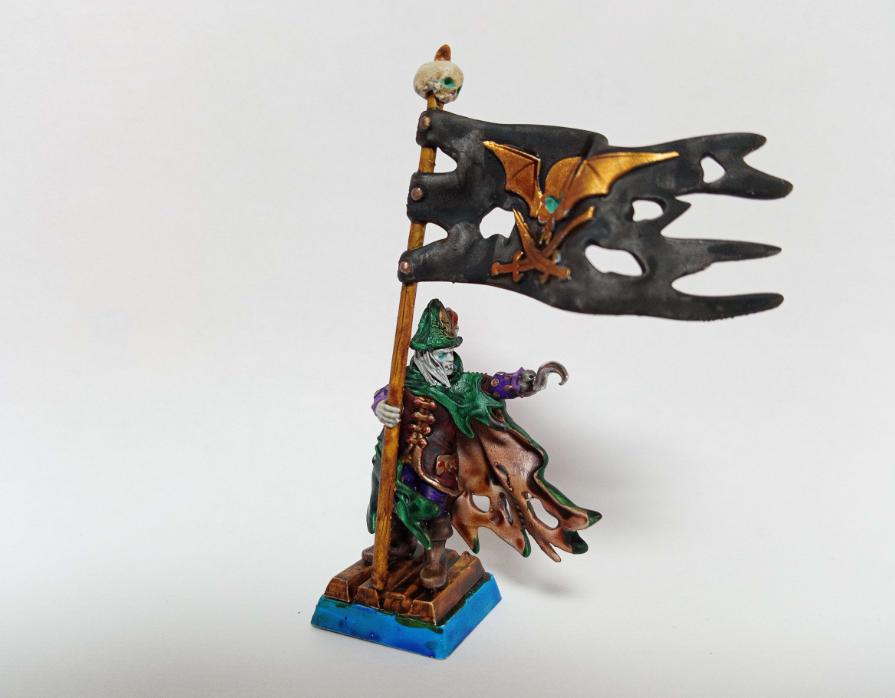 Vampire Pirate Captain, Modular Undead Swashbucklers by Landor Miniatures! Vampire Coast for Fantasy Wargames