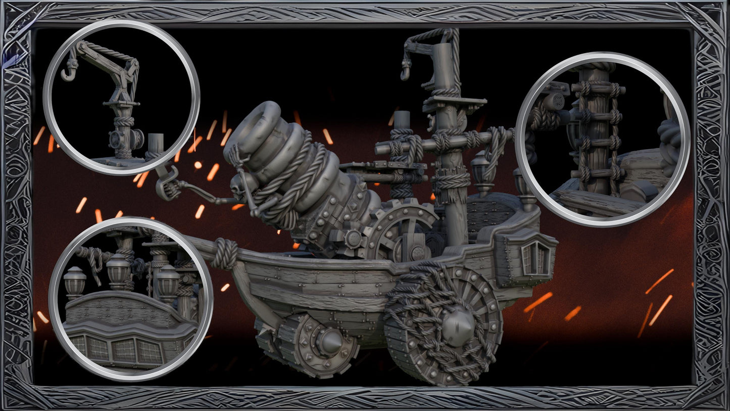 The Fury of the Depths, Modular Undead Colossus by Landor Miniatures! Vampire Coast for Fantasy Wargames