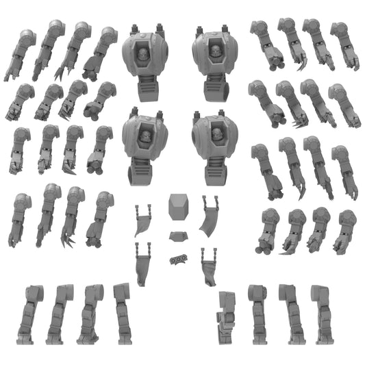 Palatinii Proto-Ironclad Dreadnoughts, Imperial Guard, monopose Sci-Fi warriors by ThatEvilOne, Sci-fi Wargames Guard Proxy