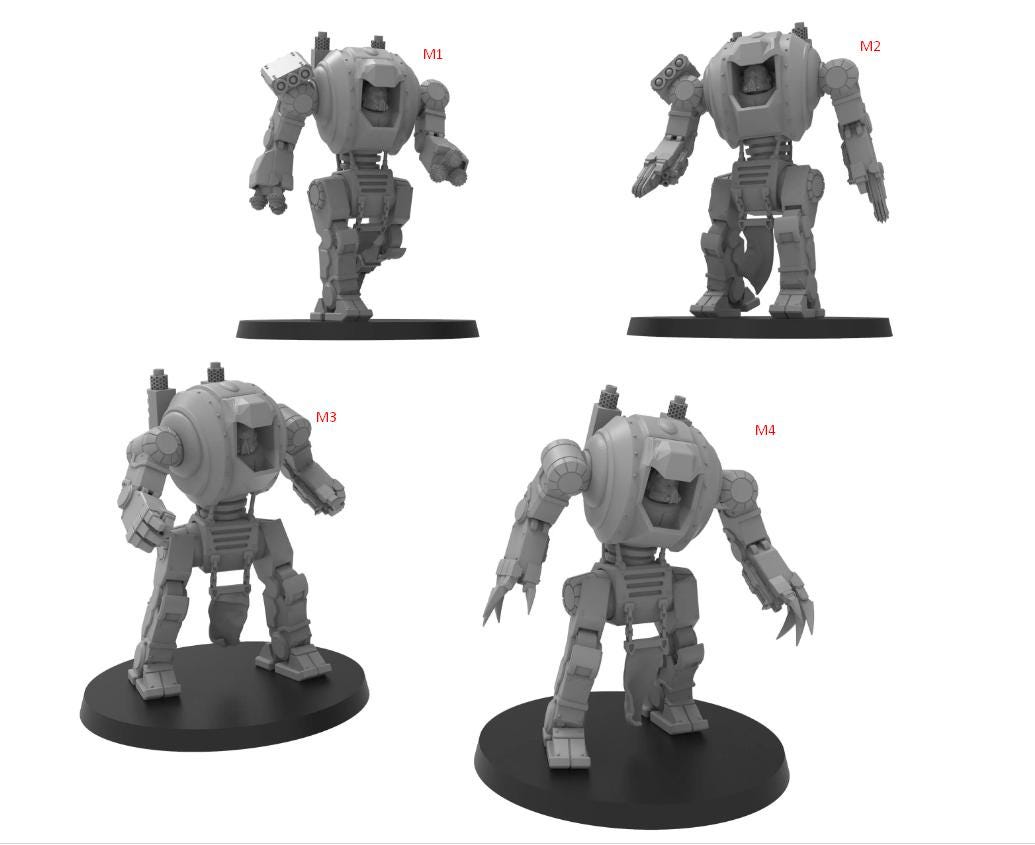 Palatinii Proto-Ironclad Dreadnoughts, Imperial Guard, monopose Sci-Fi warriors by ThatEvilOne, Sci-fi Wargames Guard Proxy