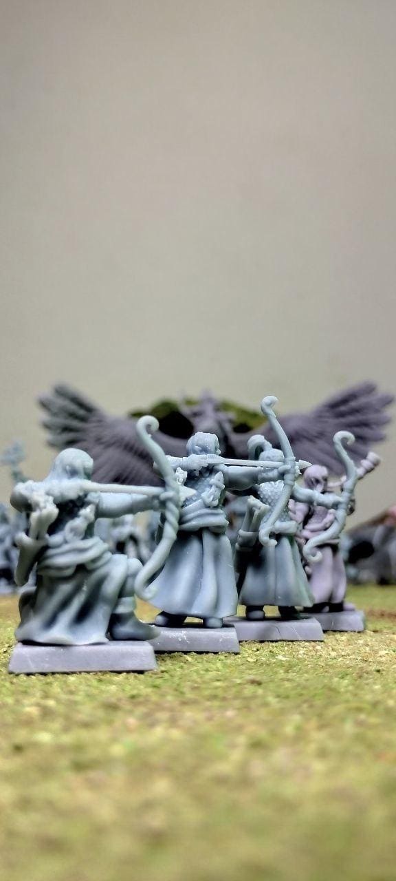 Elven archers, Modular High Elven miniatures by Landor Miniatures! High Elves for Fantasy Wargames