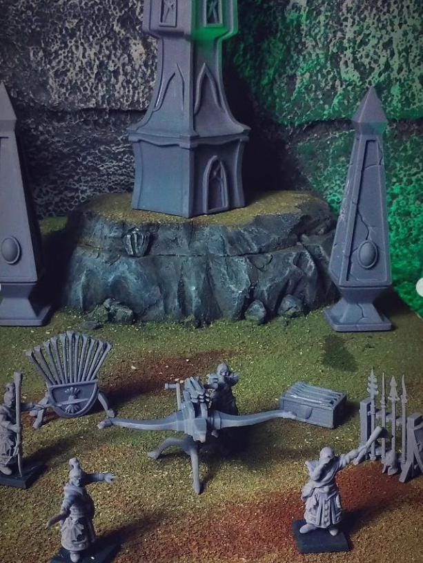 Elven Bolt Thrower, Modular High Elven miniatures by Landor Miniatures! High Elves for Fantasy Wargames