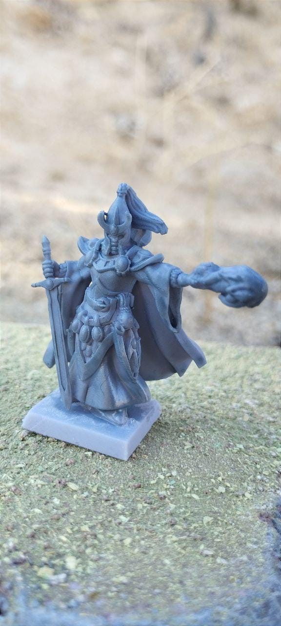 High Elf Sword Sorcerer, Modular High Elven miniatures by Landor Miniatures! High Elves for Fantasy Wargames