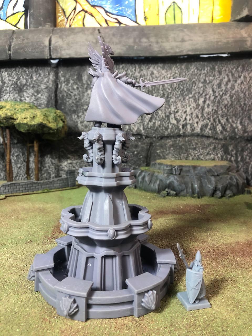 Elven Fountain, Modular High Elven Terrain by Landor Miniatures! High Elves for Fantasy Wargames