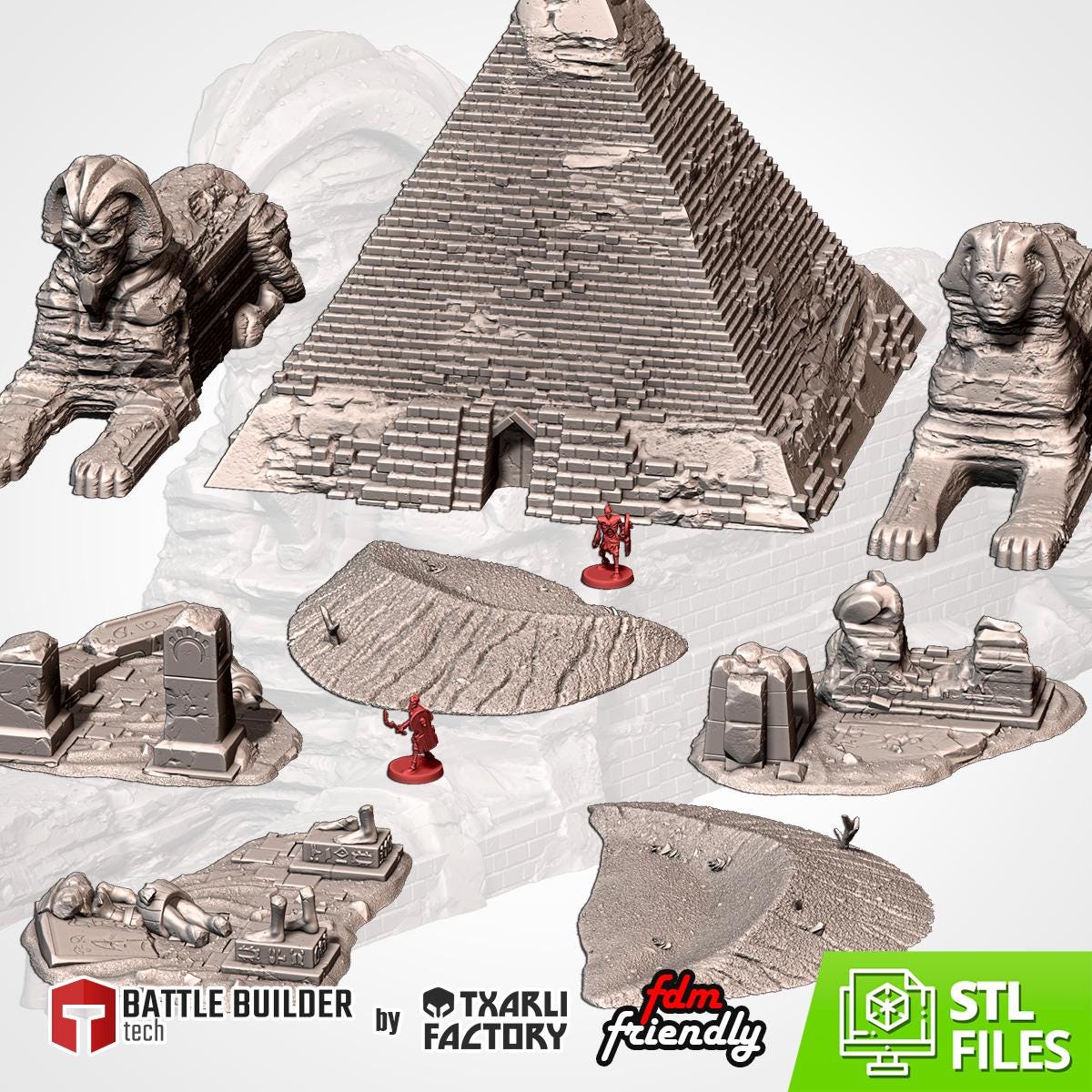 EGYPTIAN Modular Wargaming Ancient World Terrain by Txarli Factory for Tabletop Wargames